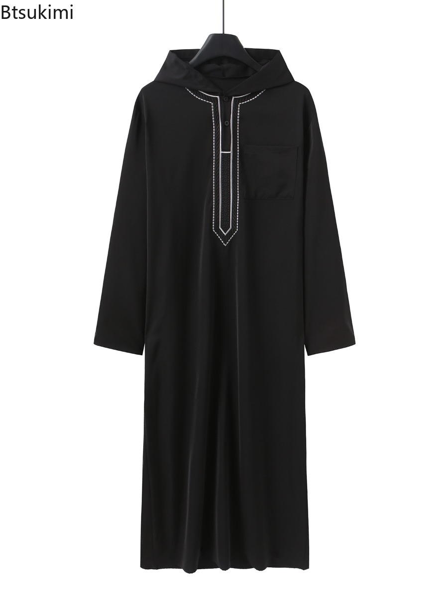 Embroidery Arabic - 2026 Muslim Fashion Abayas Middle East