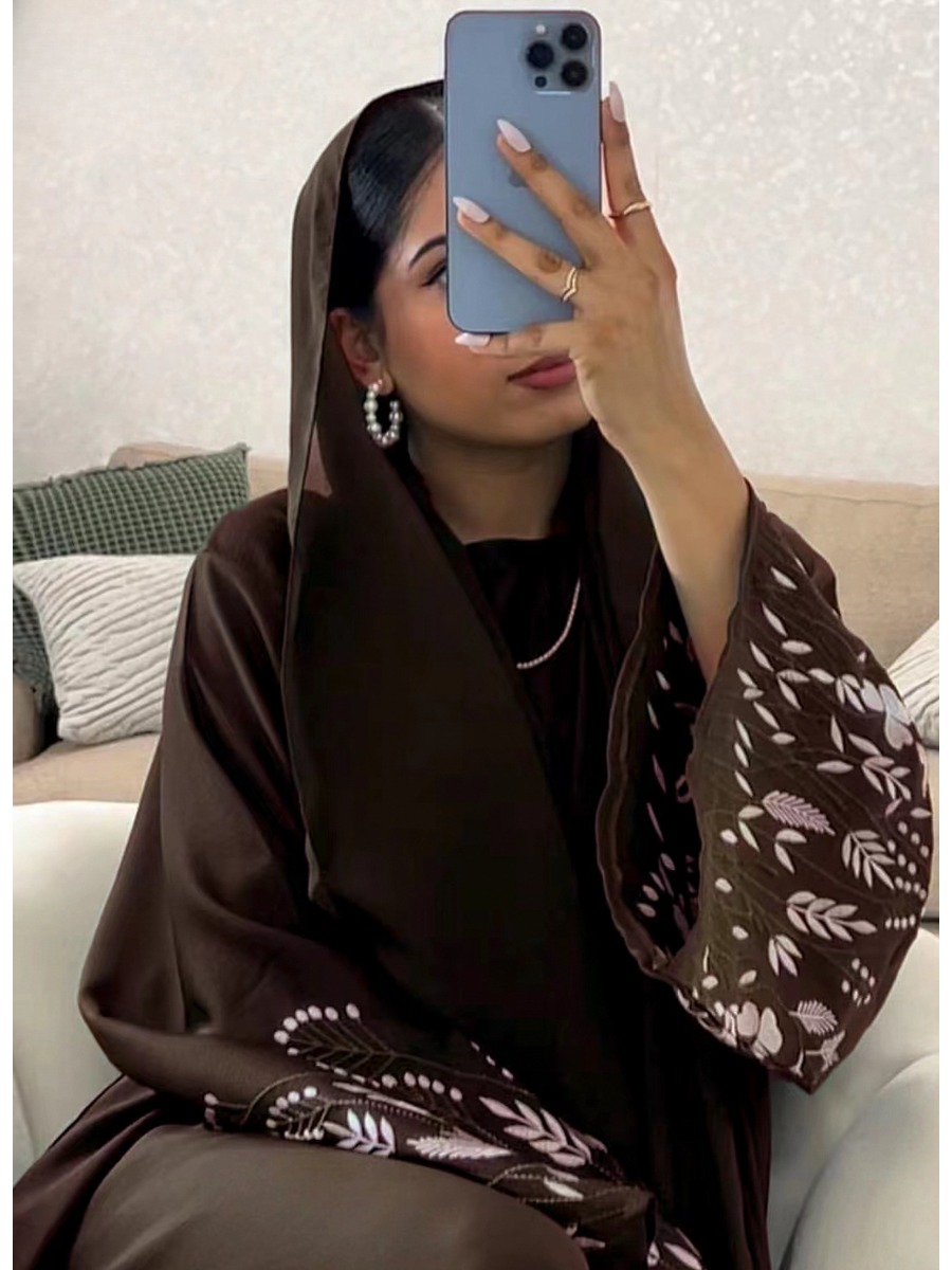Embroidery Arabic - Turkey Emboridery Abaya for Women Dress