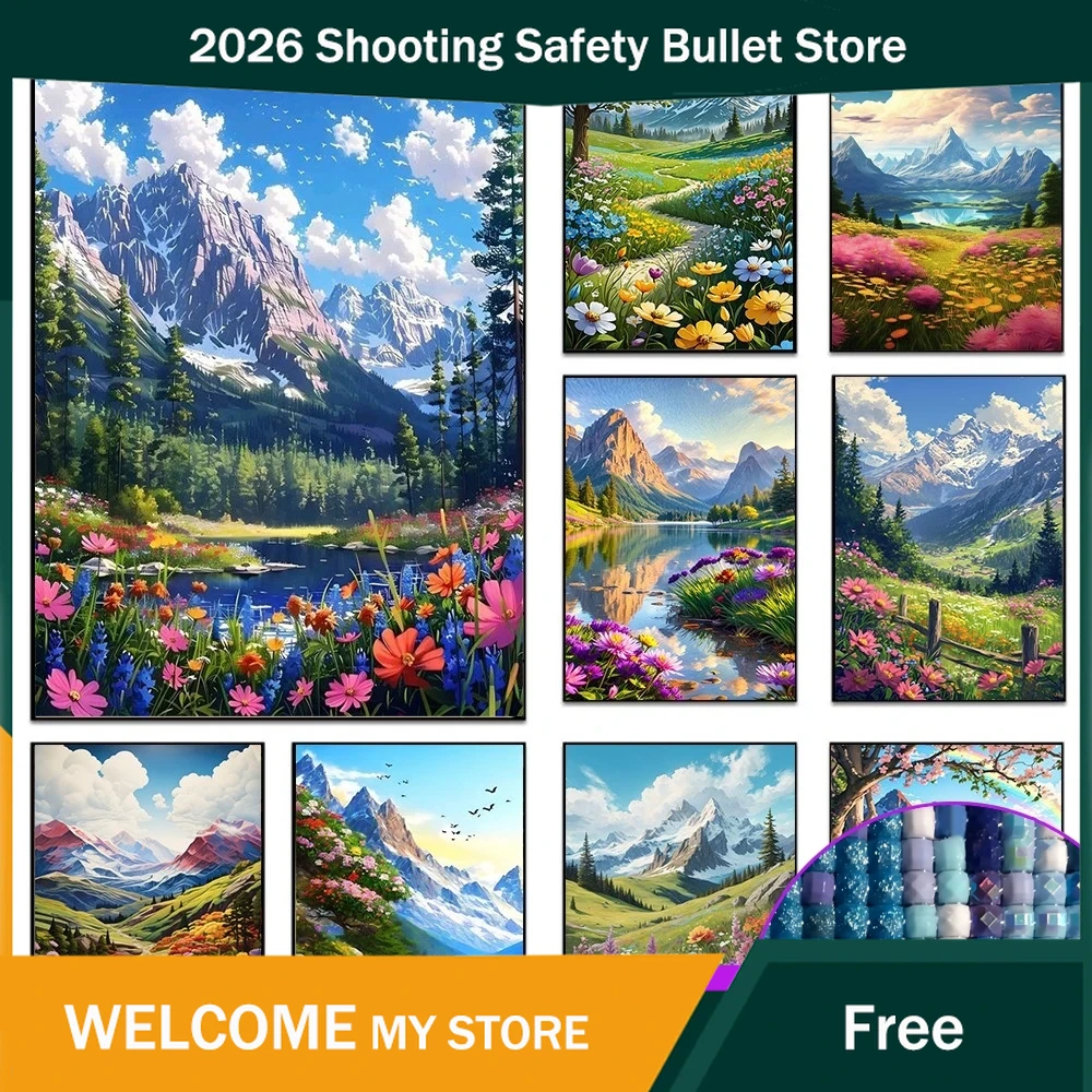 Embroidery Flower - Fairy Dust AB Natural Scenery 5D
