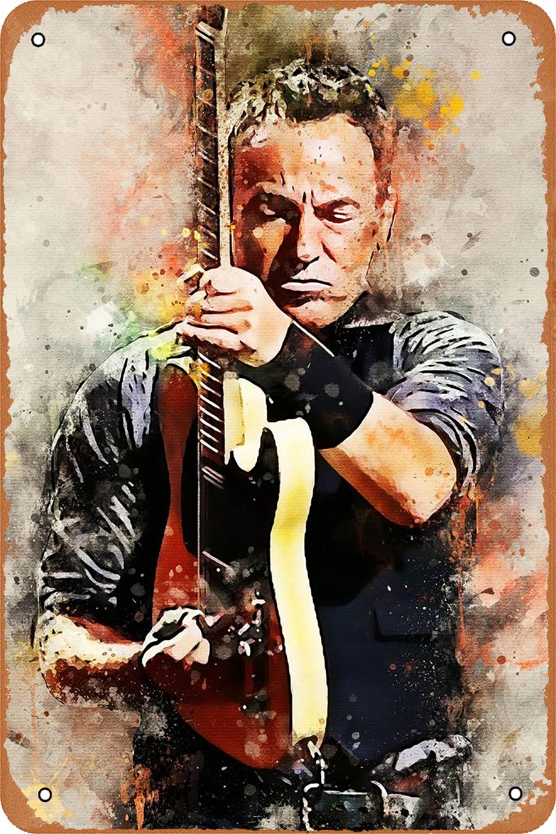 Embroidery Studio - Bruce Springsteen Plaque Poster Metal Portrait