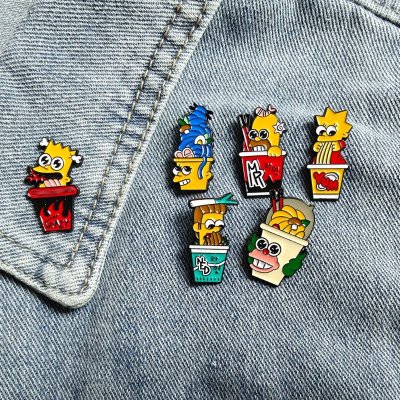 Embroidery Reddit - 6pcs Set The Simpsons Cute funny