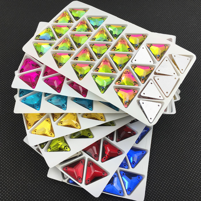 Embroidery Glass Beads - Kính Pha Lê Tam Giác May