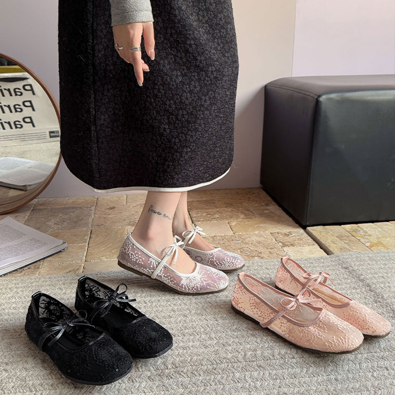 Women's Gentle Ballet Flat Sho - đánh giá và giá Embroidery Lace