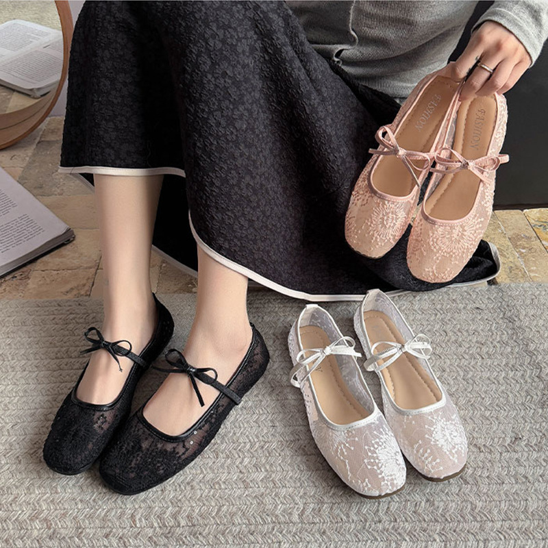 Women's Gentle Ballet Flat Sho - đánh giá và giá Embroidery Lace