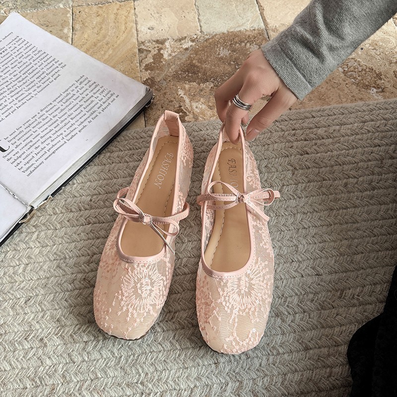 Women's Gentle Ballet Flat Sho - đánh giá và giá Embroidery Lace