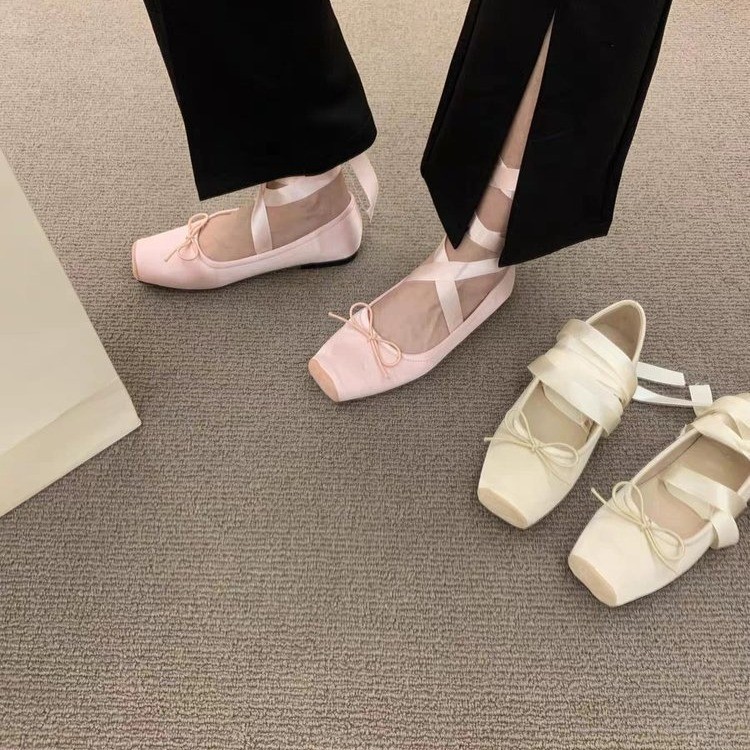 Women Flats Bow Marie Janes Sh - đánh giá và giá Embroidery Lace