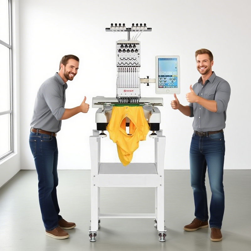 MYSEW MFS800 Single Head 9  s  - đánh giá và giá Embroidery Machines