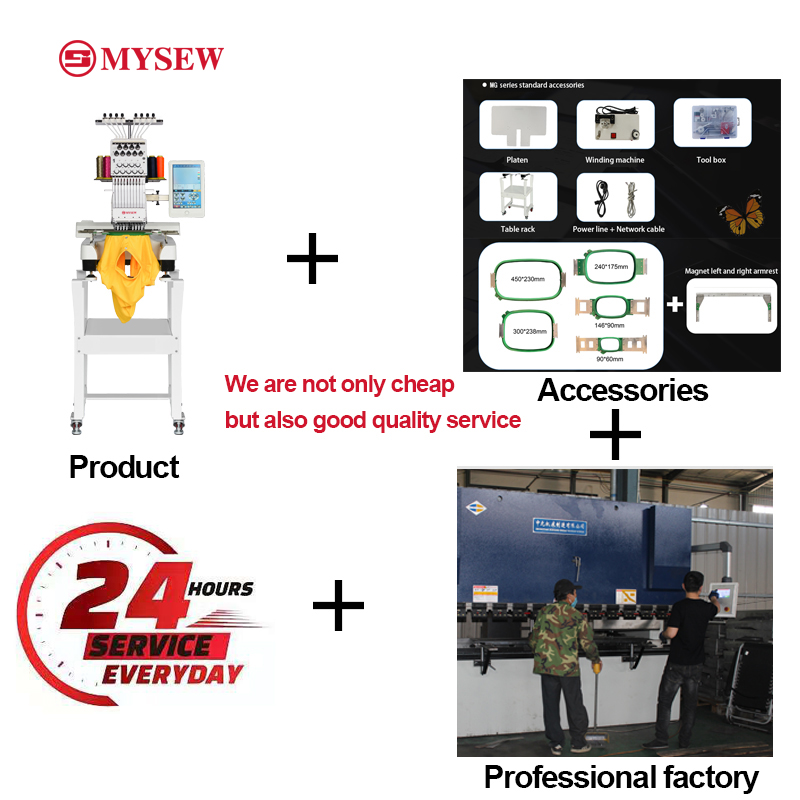 MYSEW MFS800 Single Head 9  s  - đánh giá và giá Embroidery Machines