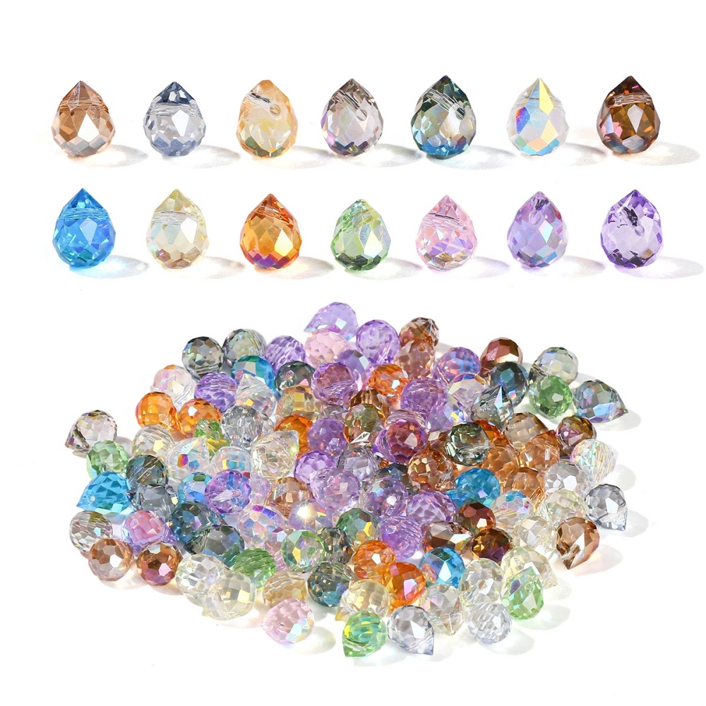 20pcs 10*8mm Crystal Waterdrop - đánh giá và giá Embroidery Glass Beads