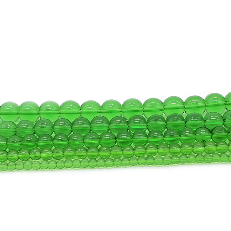 Đá Tự Nhiên Xanh Lá Trơn Hạt T - đánh giá và giá Embroidery Glass Beads