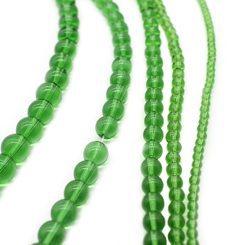Đá Tự Nhiên Xanh Lá Trơn Hạt T - đánh giá và giá Embroidery Glass Beads