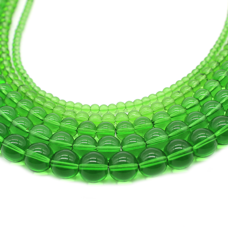 Đá Tự Nhiên Xanh Lá Trơn Hạt T - đánh giá và giá Embroidery Glass Beads