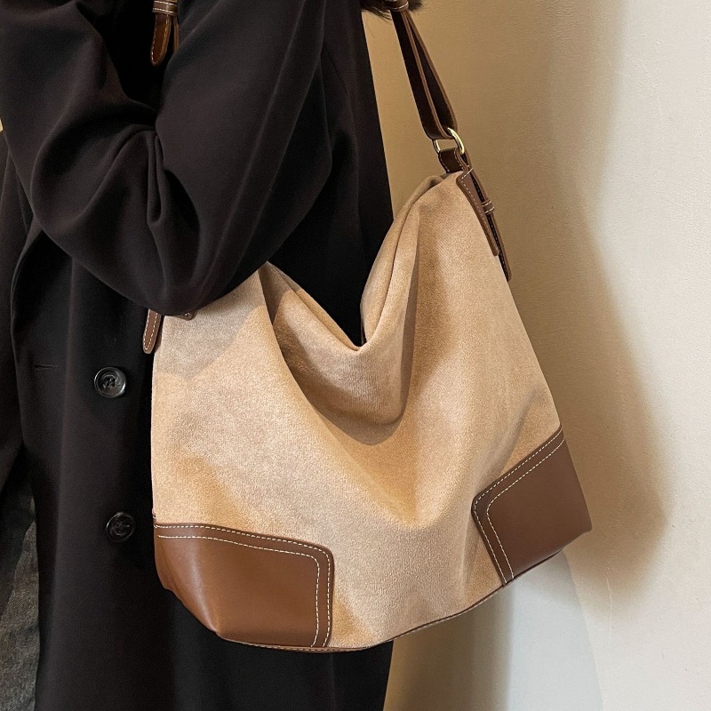 Suede Trendy Versatile Tote Ba - đánh giá và giá Embroidery Class