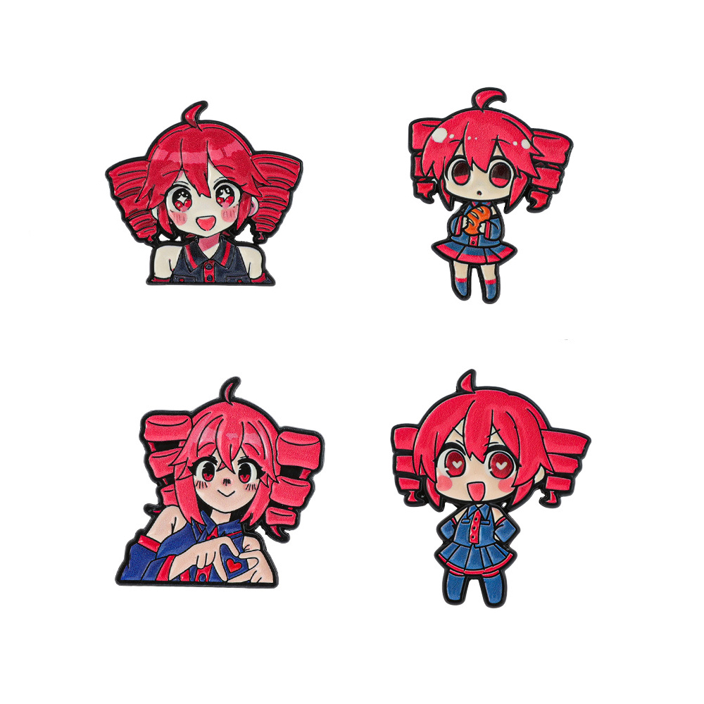 4pcs Anime Cute Cartoon Brooch - đánh giá và giá Embroidery Reddit