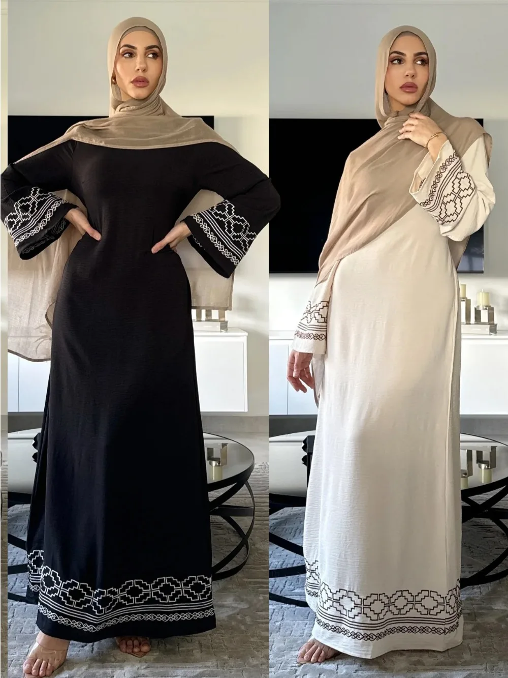 Eid Embroidery Muslim Dress fo - đánh giá và giá Embroidery Arabic