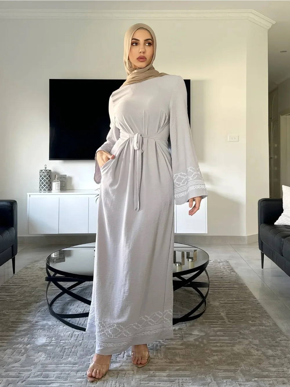 Eid Embroidery Muslim Dress fo - đánh giá và giá Embroidery Arabic