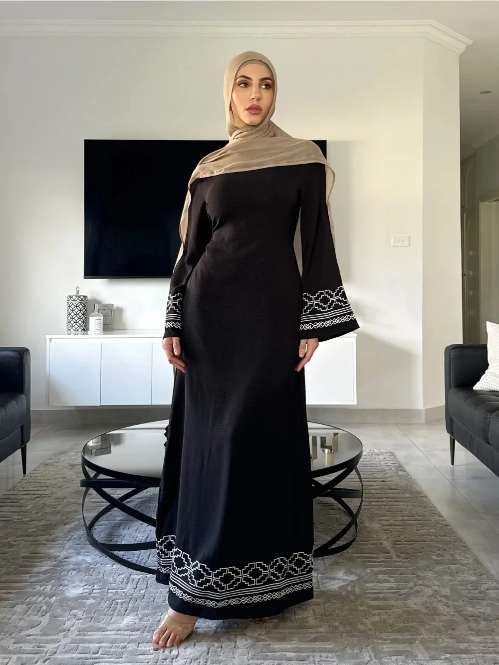 Eid Embroidery Muslim Dress fo - đánh giá và giá Embroidery Arabic