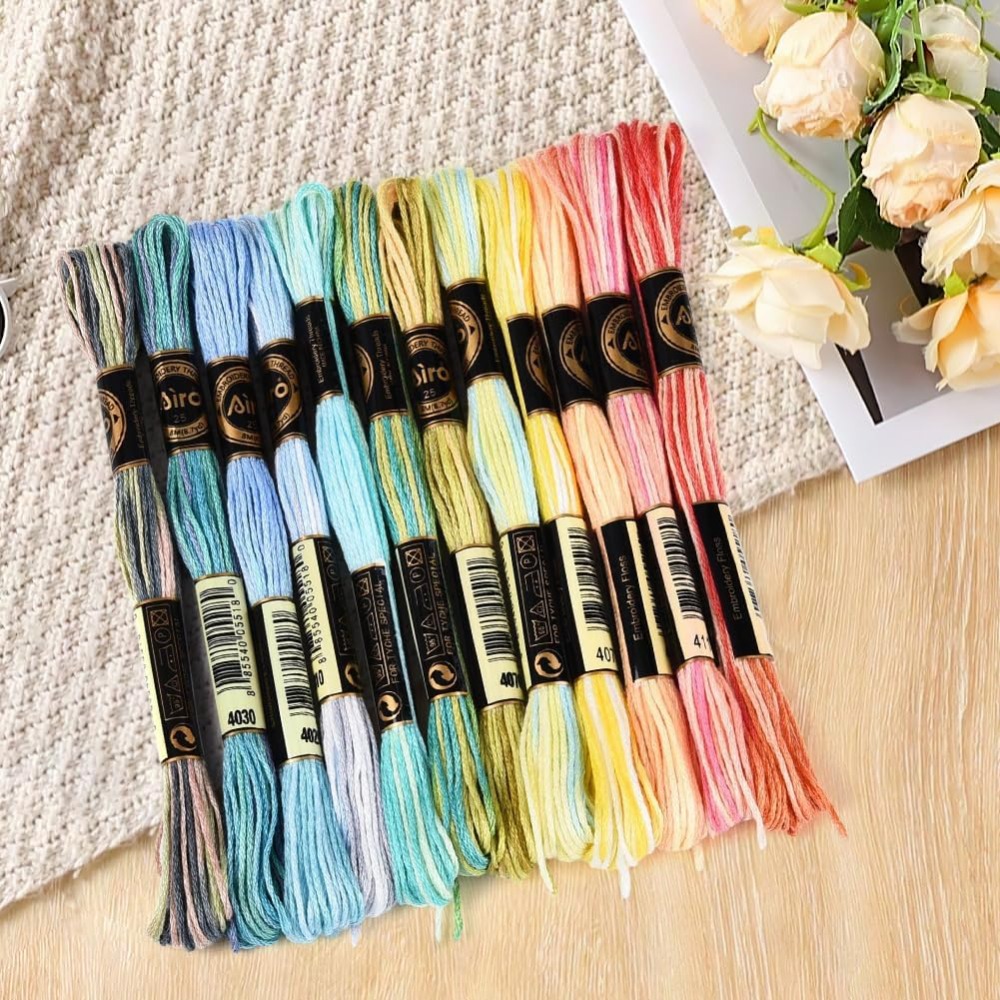 12 Skeins 105 Yards 6 Ply Vari - đánh giá và giá Embroidery Bracelet