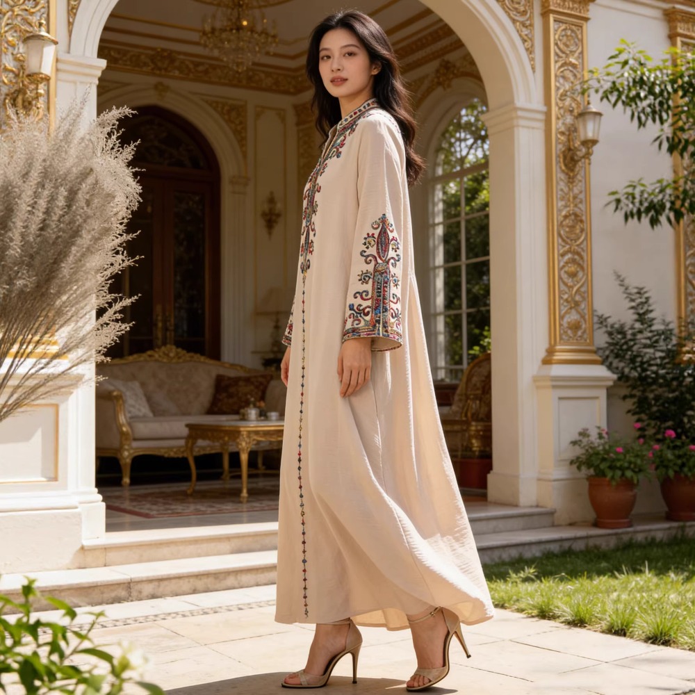 Muslim Abaya for Women Party D - đánh giá và giá Embroidery Arabic