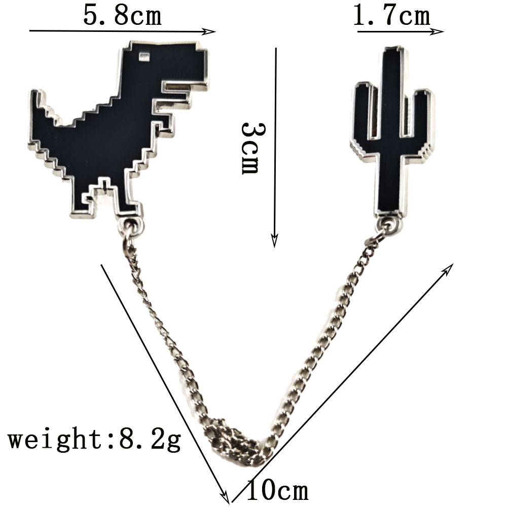 Pixel T-Rex Dinosaur Cactus En - đánh giá và giá Embroidery Bracelet