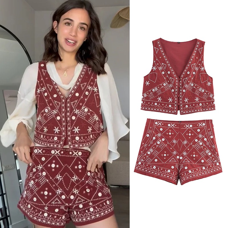 Y2k Set New Two Piece Women's  - đánh giá và giá Embroidery Class