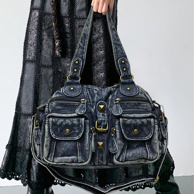 Fashionable Denim Tote Bag for - đánh giá và giá Embroidery Class