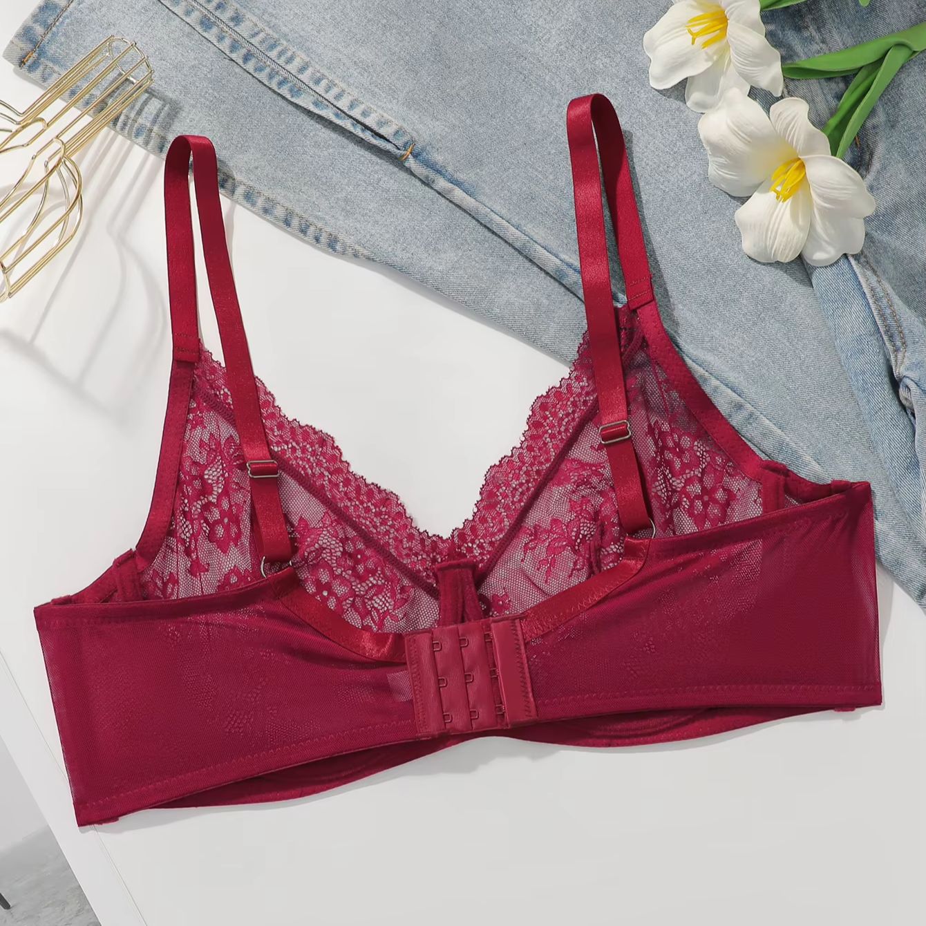 Women Plus Size Red Lace Sheer - đánh giá và giá Embroidery Lace