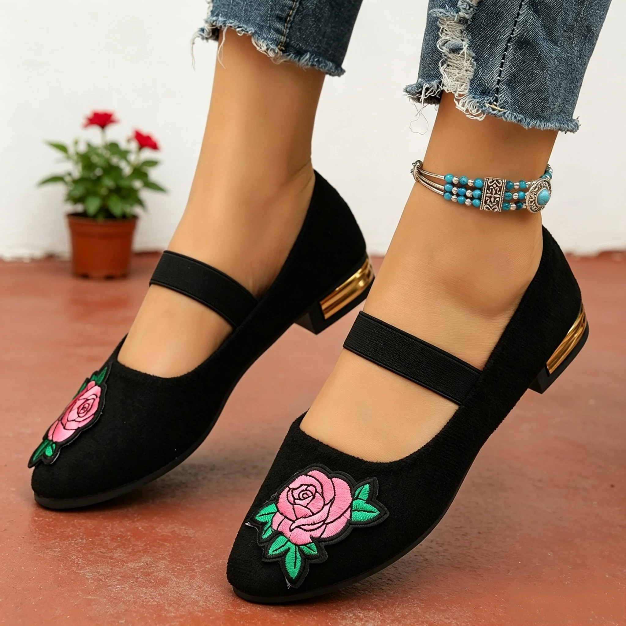 Autumn Women's Vintage Boho Fl - đánh giá và giá Embroidery Flower