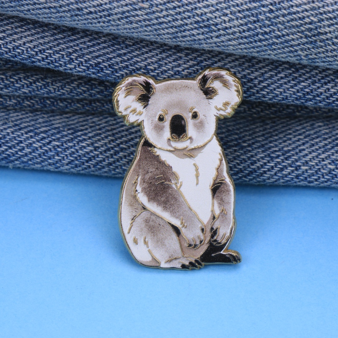 Watercolor Koala Enamel Lapel  - đánh giá và giá Embroidery Australia