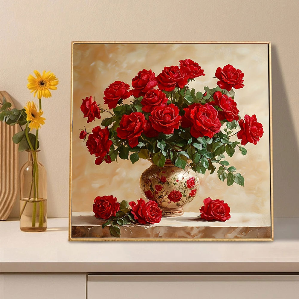 Rose Diamond Painting Full Squ - đánh giá và giá Embroidery Rose