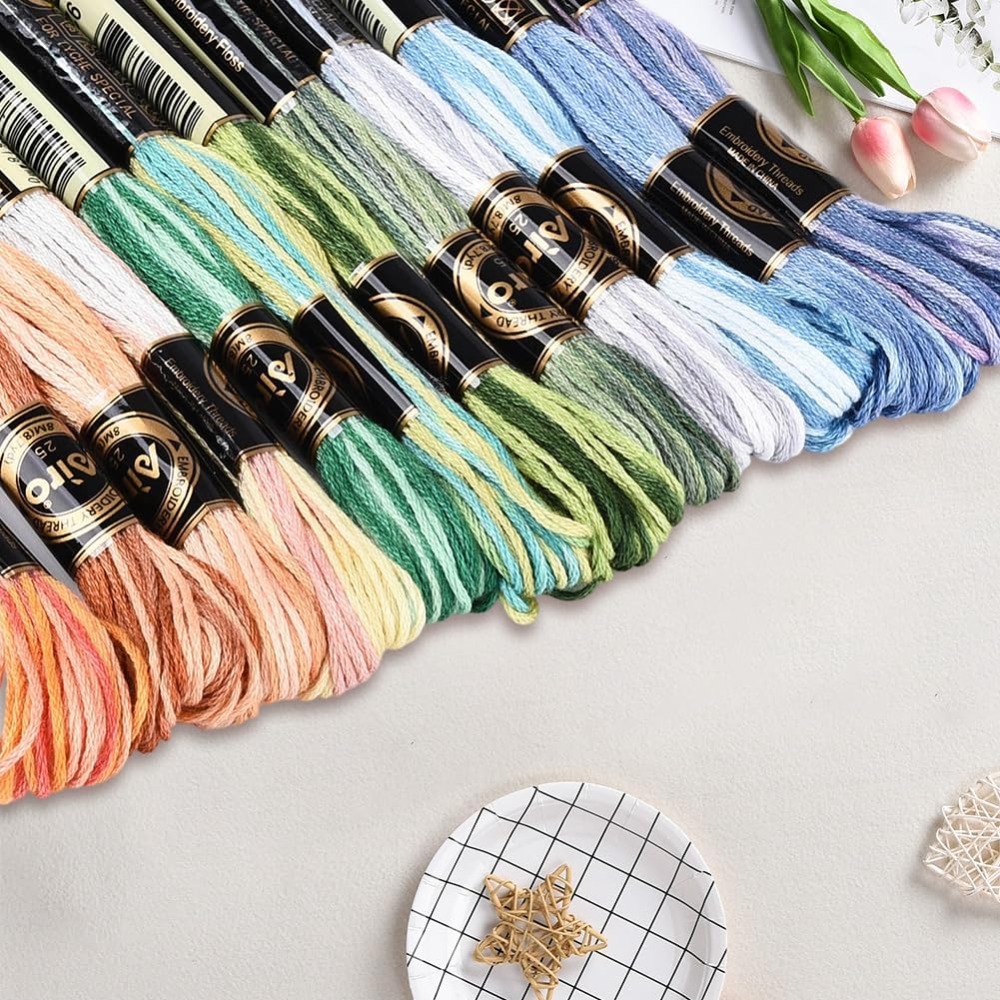 12 Skeins 105 Yards Cross Stit - đánh giá và giá Embroidery Bracelet