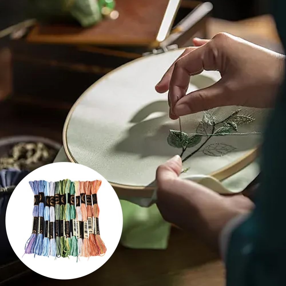 12 Skeins 105 Yards Cross Stit - đánh giá và giá Embroidery Bracelet