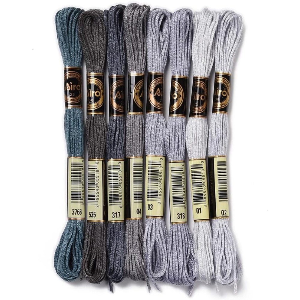 8 Skeins 70 Yards Grey Friends - đánh giá và giá Embroidery Bracelet