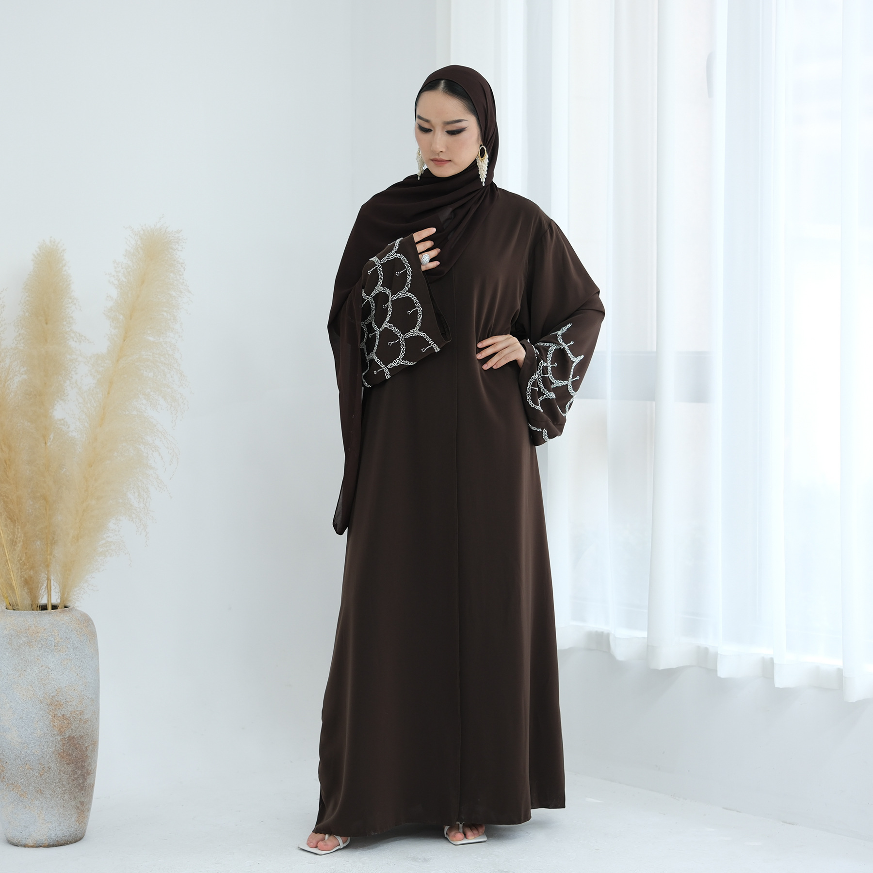 embroidery Women Dress Abaya c - đánh giá và giá Embroidery Arabic
