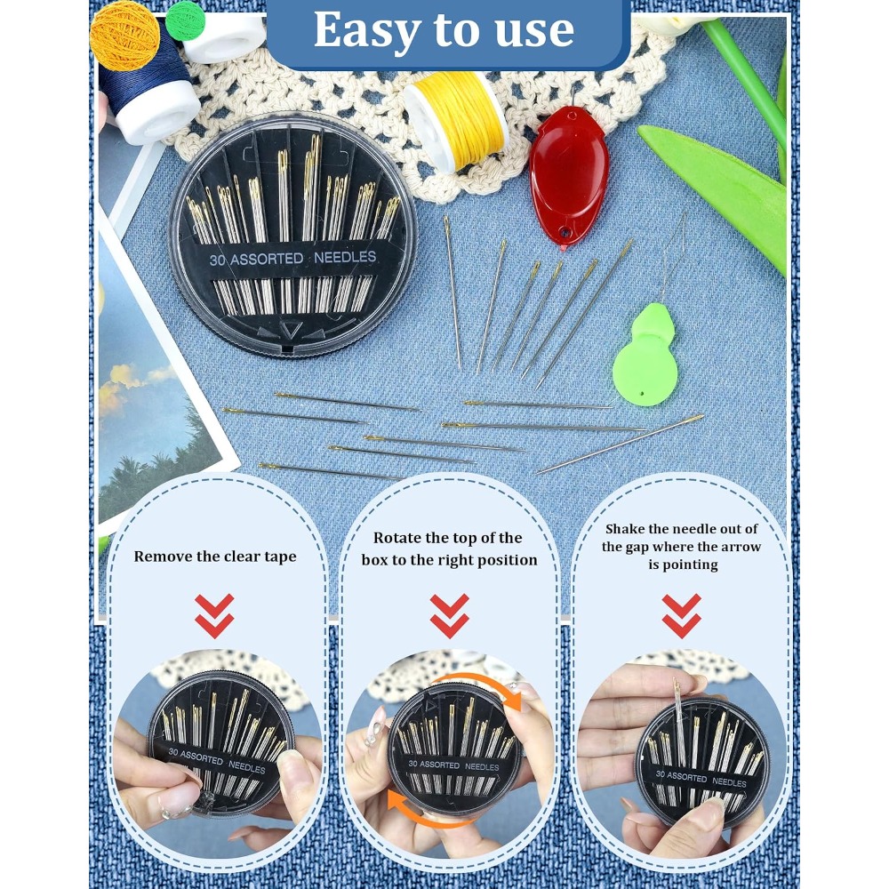 30-Count Steel Hand Sewing Nee - đánh giá và giá Embroidery Art