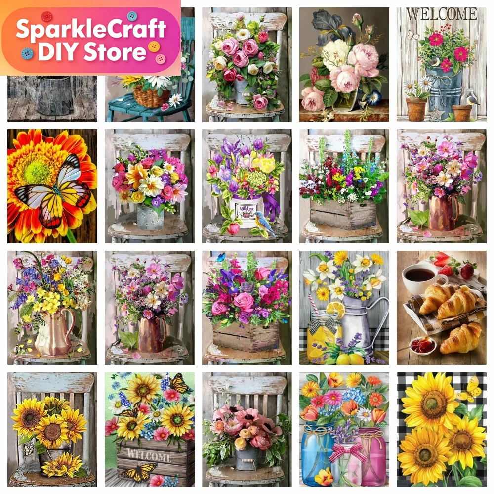 1pc frameless  Diamond Paintin - đánh giá và giá Embroidery Rose