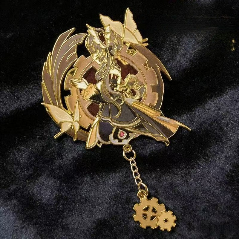 Steampunk Anime Girl Enamel Br - đánh giá và giá Embroidery Bracelet