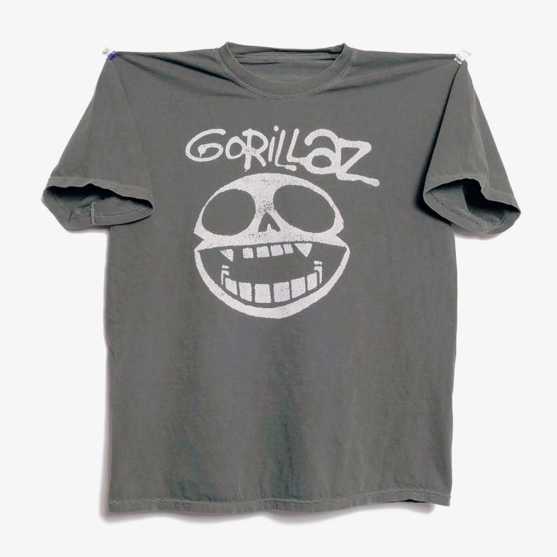 Gorillaz Band Print Short Slee - đánh giá và giá Embroidery Studio