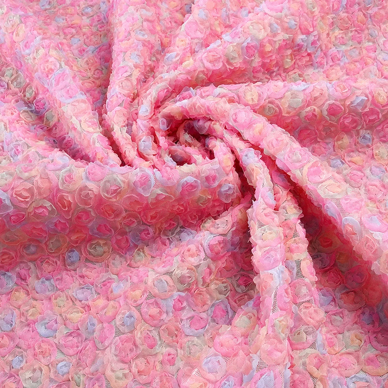 Colorful 3D Floral Embroidery  - đánh giá và giá Embroidery Rose