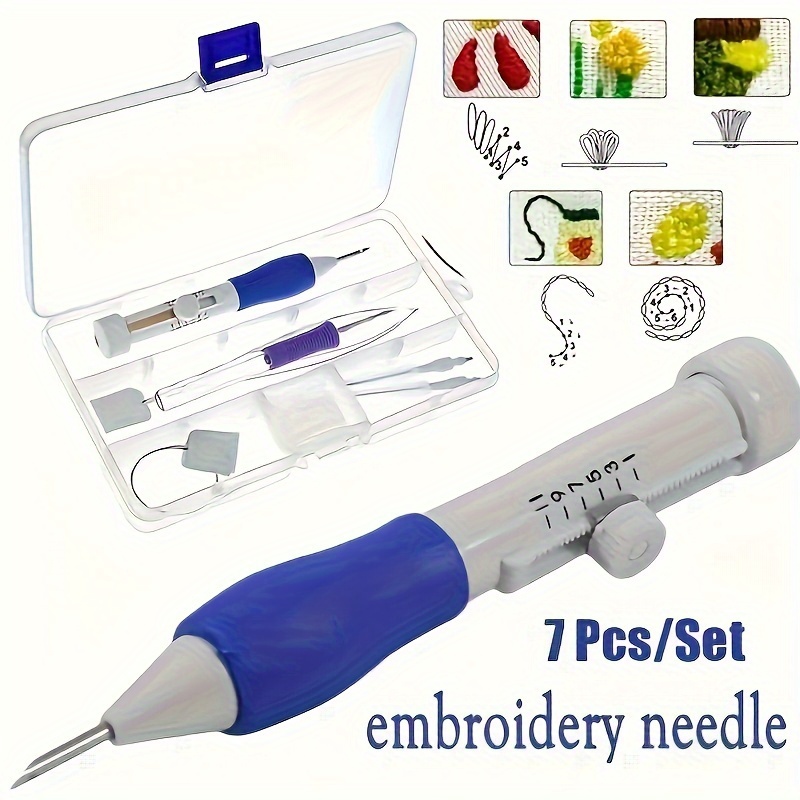 7-Piece Embroidery Punch Needl - đánh giá và giá Embroidery Class